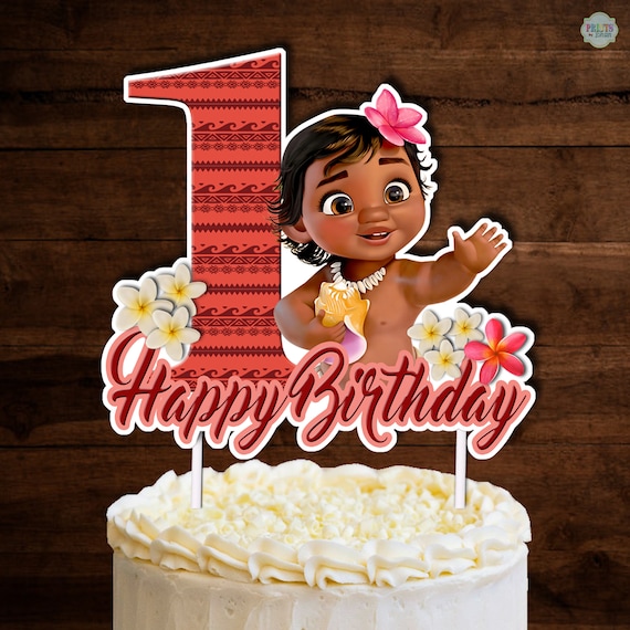 Printable Baby Moana Cake Topper Moana Cake Topper Moana Etsy