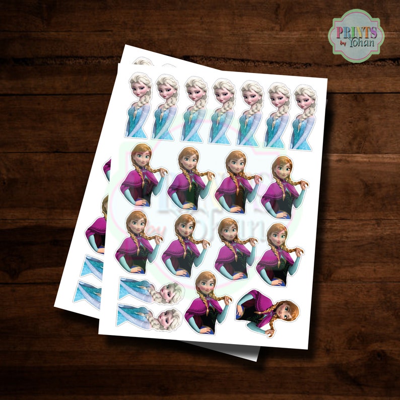 PRINTABLE Disney Frozen Cake Pop Toppers FROZEN Cupcake Etsy