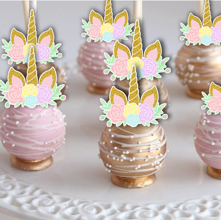 UNICORN Cake Pop Toppers UNICORN Cakepop Toppers Unicorn | Etsy