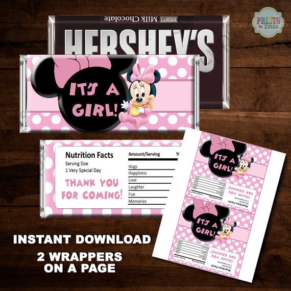 baby shower hershey bar wrappers