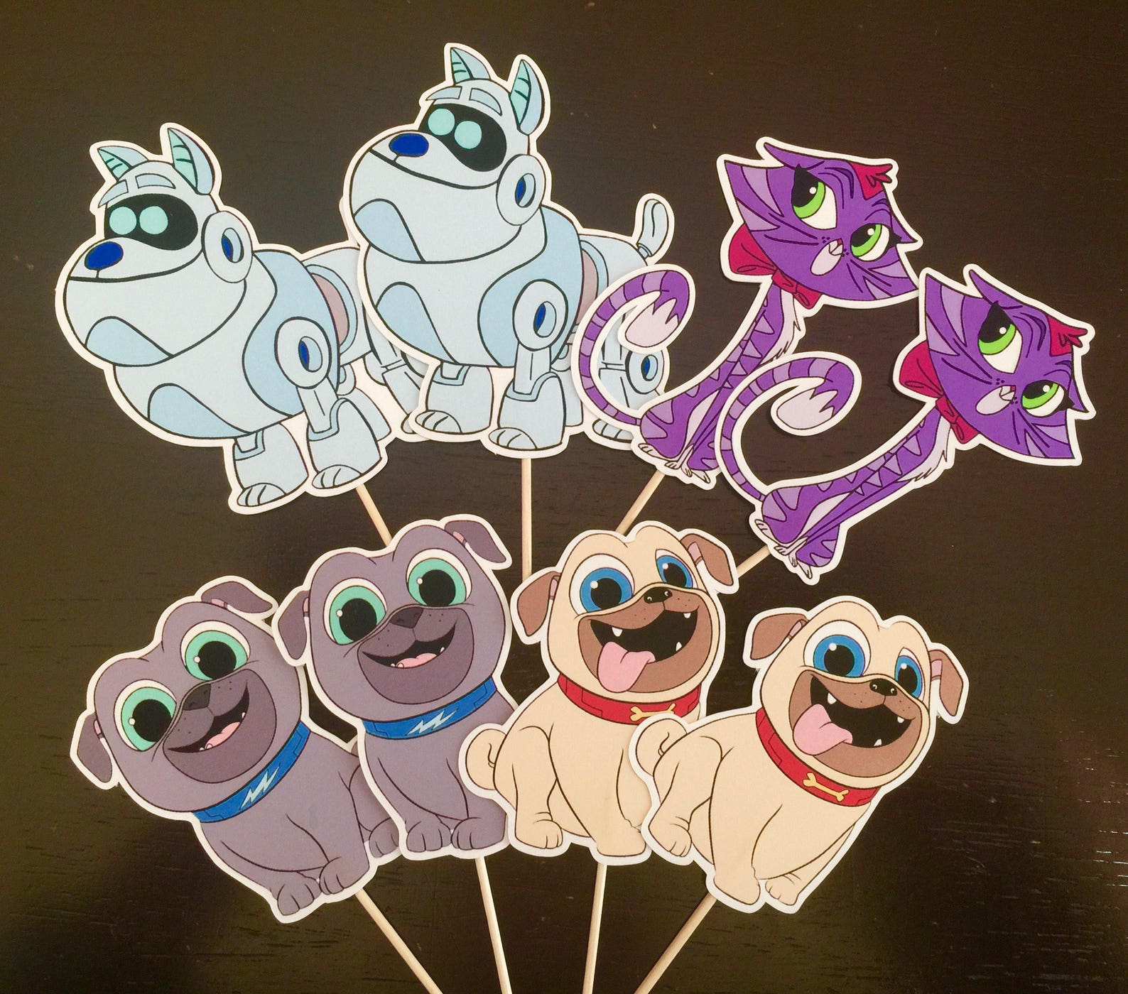 PUPPY DOG PALS Cupcake Toppers Puppy Dog Pals Cupcake Picks | Etsy