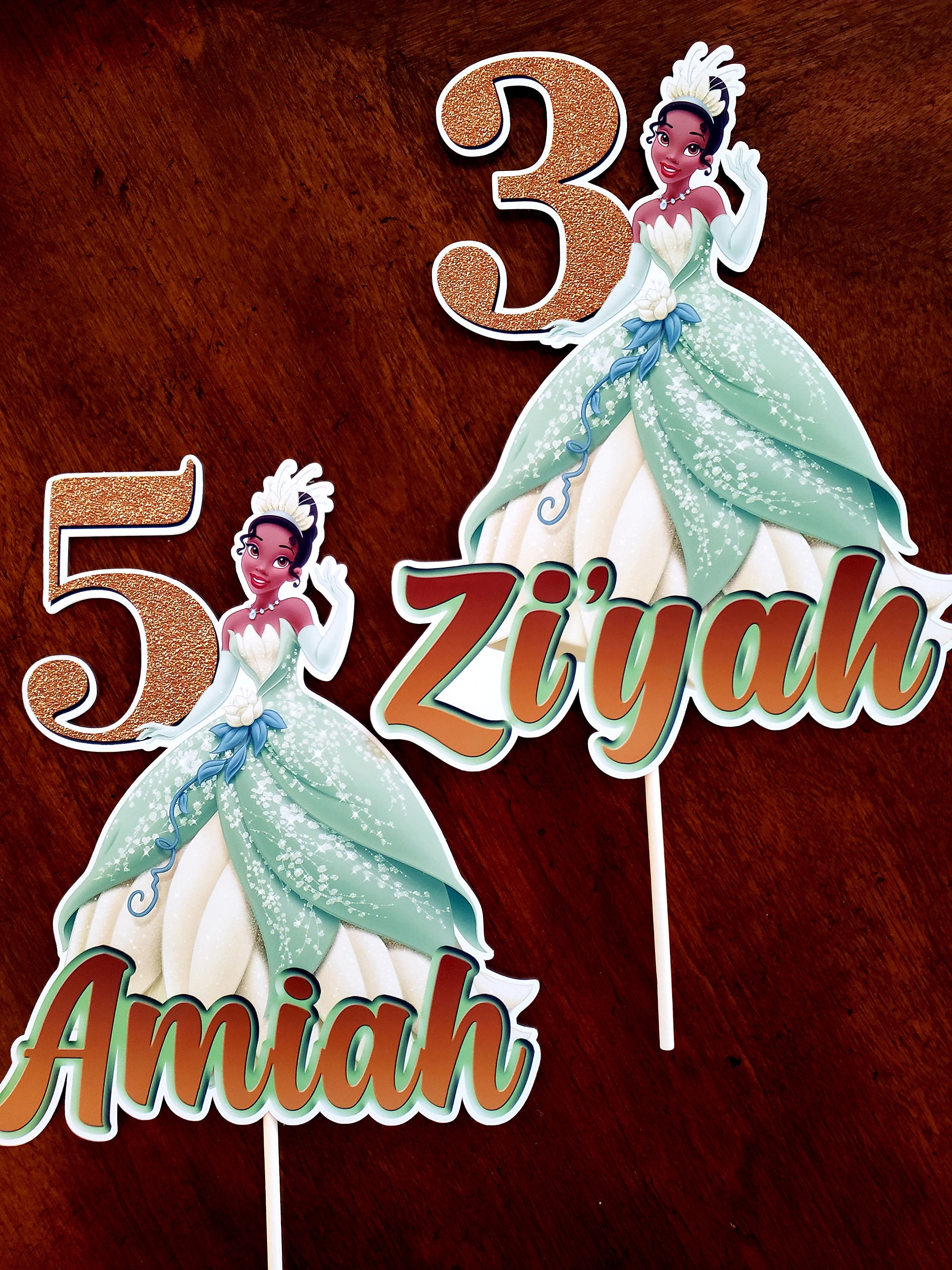 PRINCESS TIANA Cake Topper TIANA Cake Topper Princess Tiana | Etsy