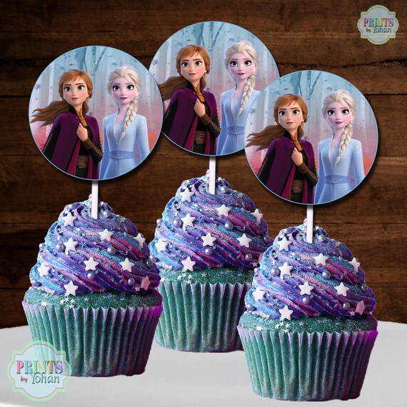printable disney frozen 2 cupcake toppers disney frozen 2 etsy
