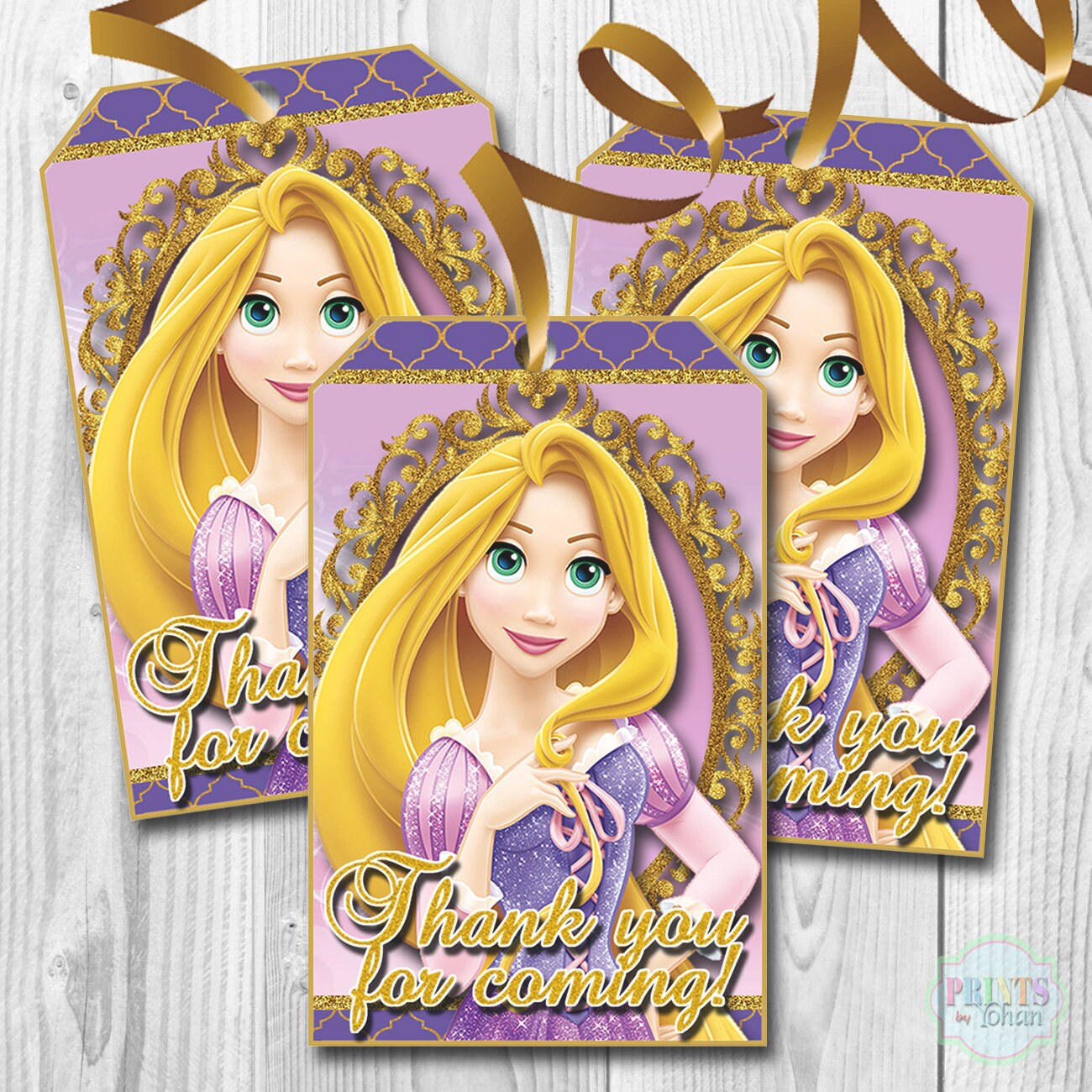 Rapunzel Thank you Tags Disney Tangled Thank you Tags Disney | Etsy
