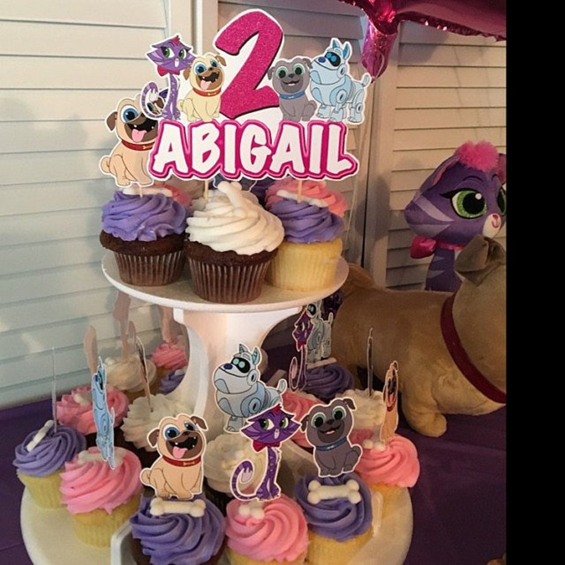 PUPPY DOG PALS Cupcake Toppers Puppy Dog Pals Cupcake Picks | Etsy