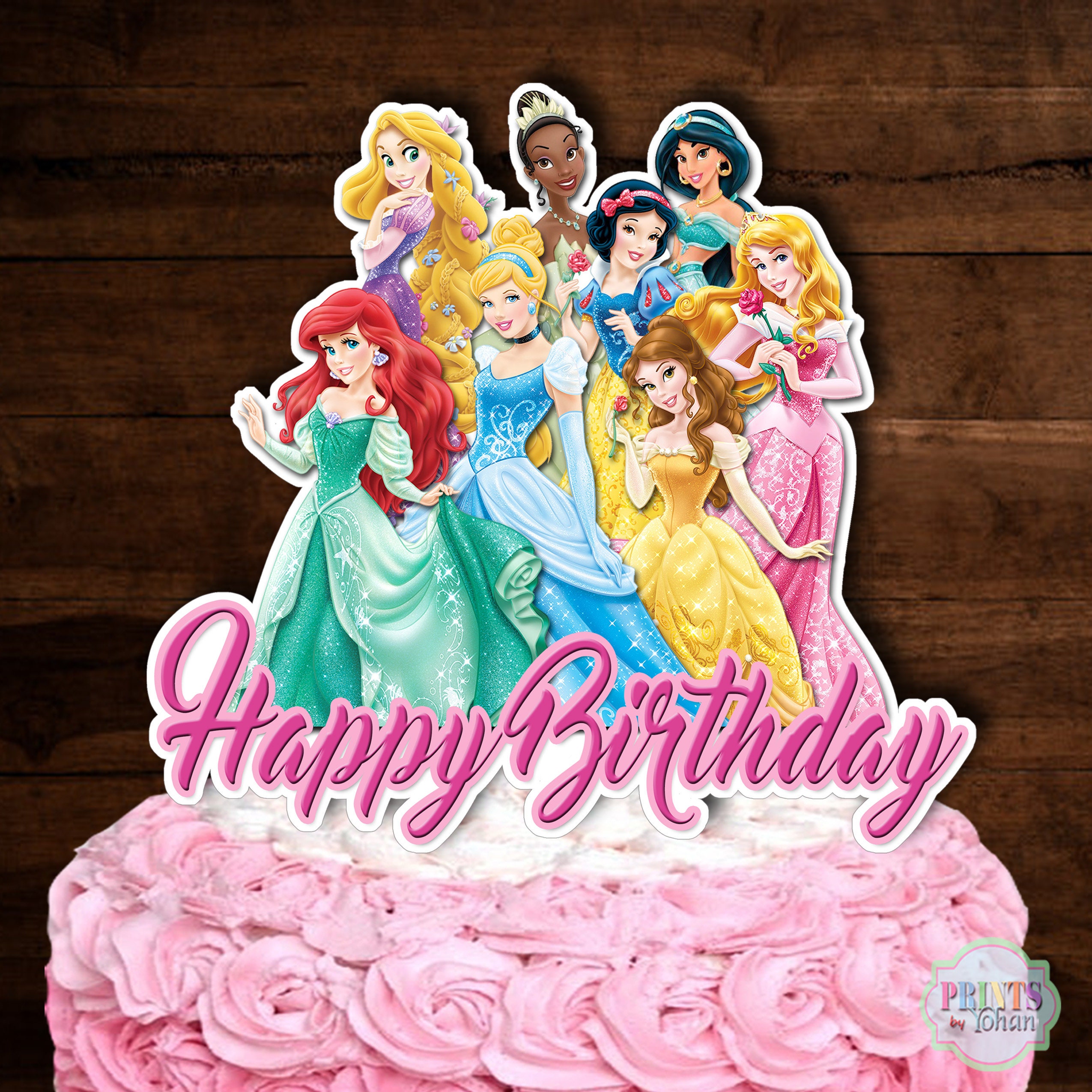 Fairy Tale Free Printable Cake Toppers Disney Princess Cake Topper ...