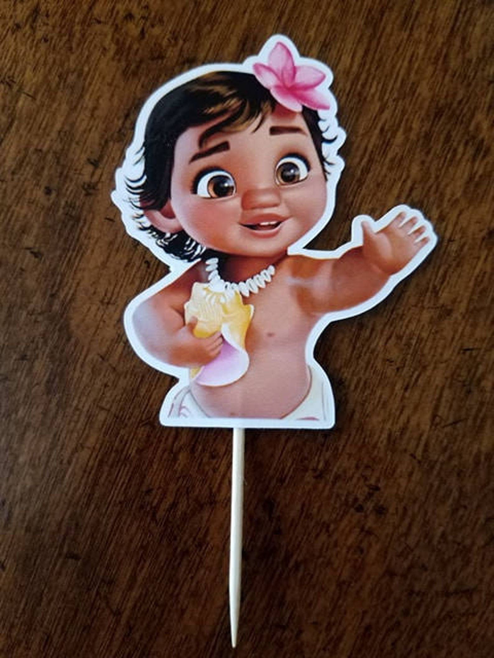 Baby Moana Cupcake Toppers Moana Cupcake Toppers Baby Moana Etsy