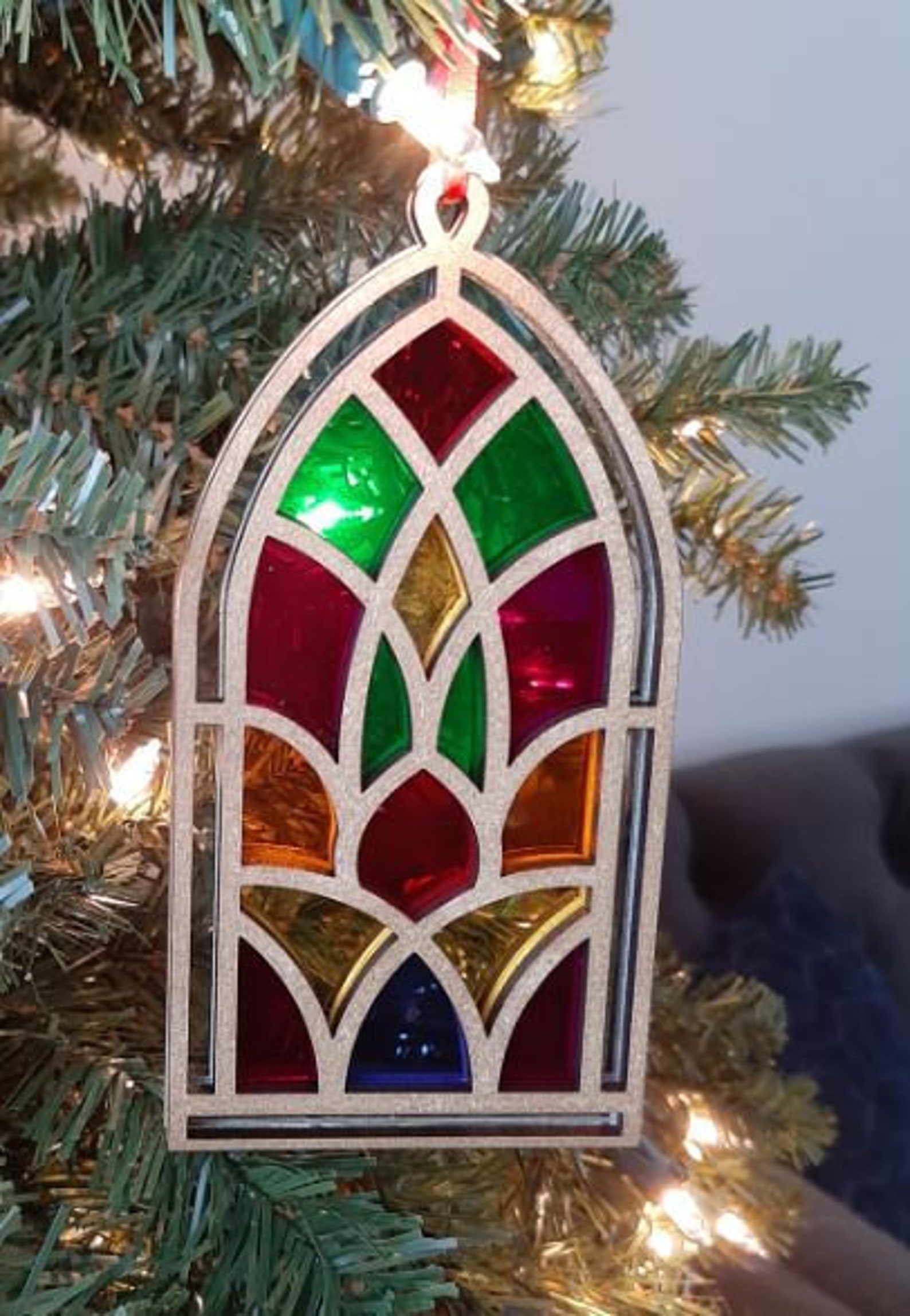 SVG File 3 Layer Church Window Ornament 5 Etsy