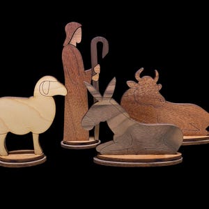 Heirloom Nativity Set/wooden Nativity, Rustic Nativity, Holiday Decor ...