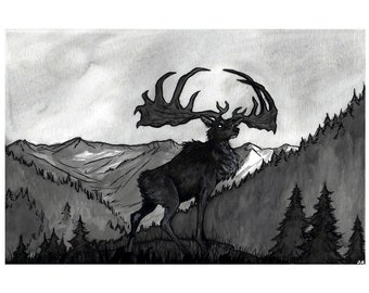 SHIKA | Original watercolor illustration