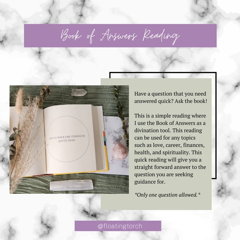 Quick Message from The Book of Answers This is a quick message of