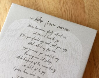 Letter From Heaven Etsy