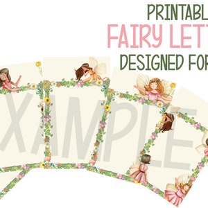 PRINTABLE BLANK Fairy Letters from a fairy Fairyland | Etsy