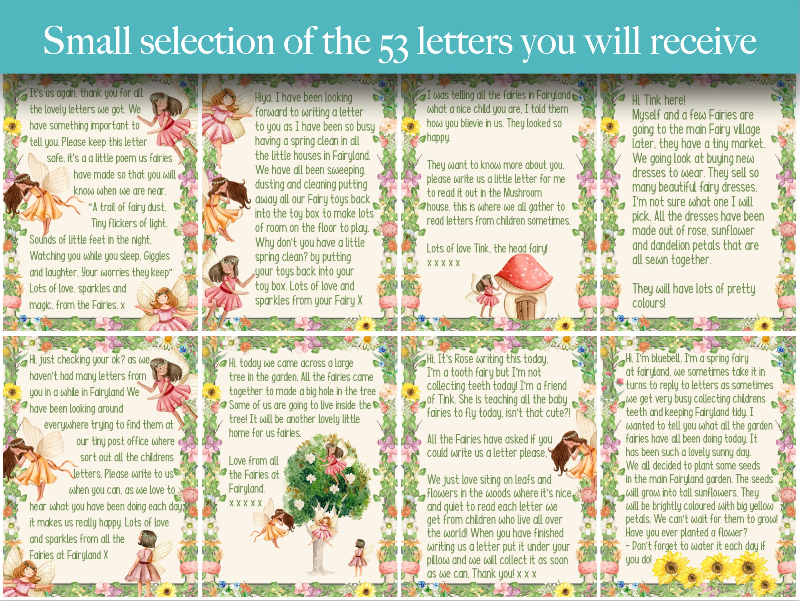 Fairy Letters from a fairy Fairyland Fairies for girls | Etsy