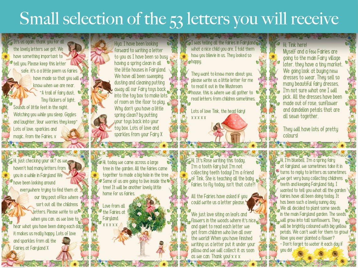 Fairy Letters complete package from a fairy Fairyland | Etsy