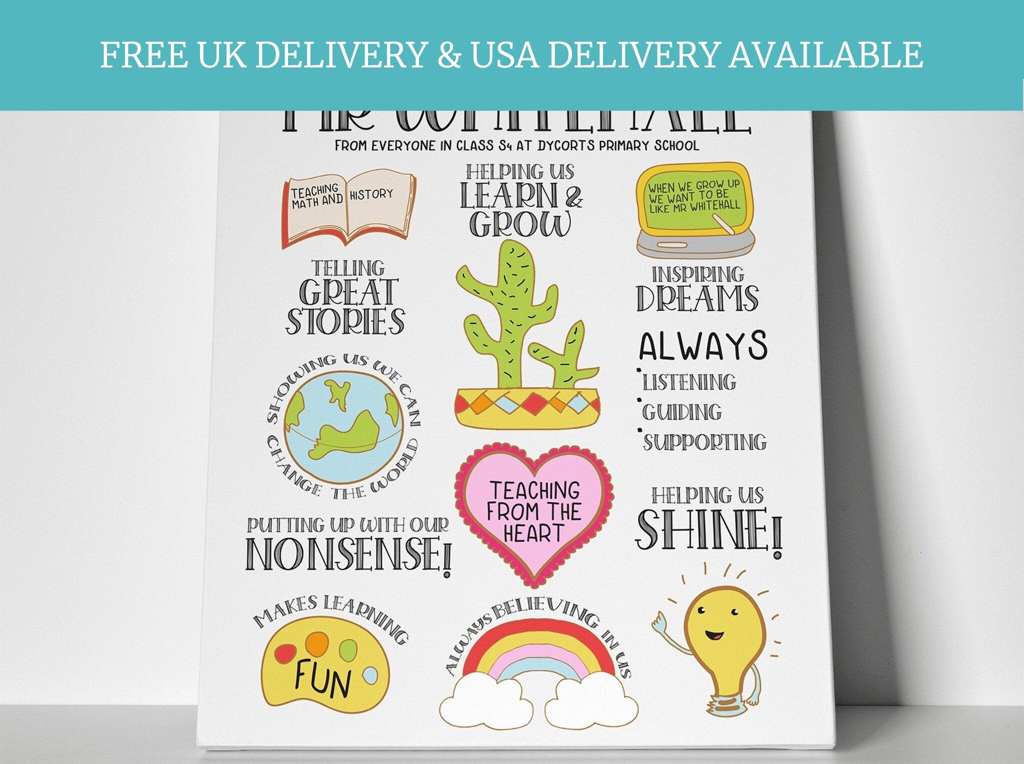 Gift for teacher worlds best teacher gifts from class primary | Etsy