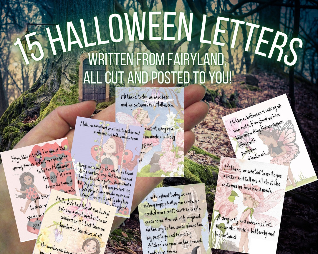 15 Halloween Fairy Letters, From a Fairy, Fairyland, Fairies for Girls ...