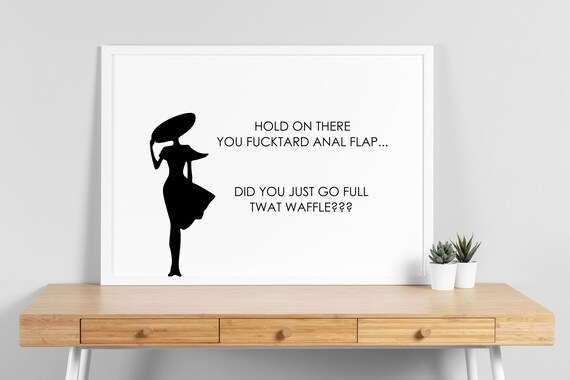 Swearing, Cursing, Ecards, Funny Prints, Your Ecards, Cussing, Funny Quotes,  Adult Humor, Adult Quotes, Yourecards, Twatwaffle, Twat - Etsy
