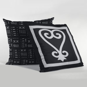 Sankofa Spun Polyester Square Pillow /African Adinkra Symbol throw pillow