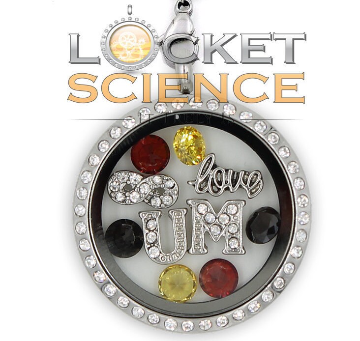 University Of Michigan Themed Charm Lockets