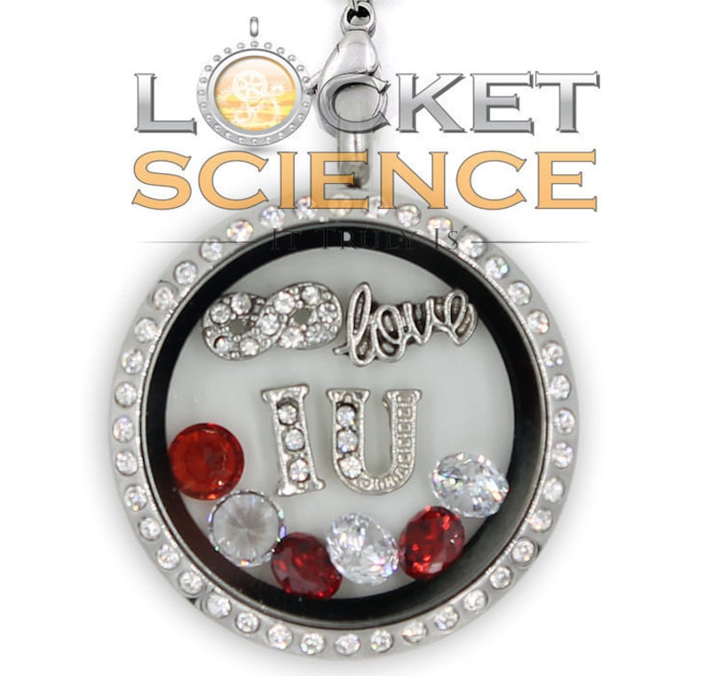 Indiana University Themed Charm Lockets