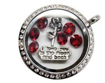Valentines Day Floating Lockets, USA Seller, Fast Shipping