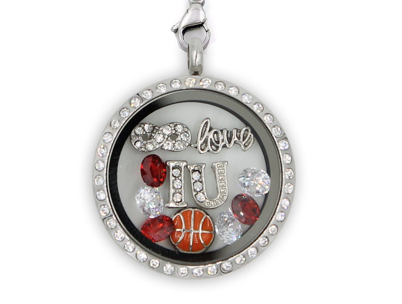 Indiana University Themed Charm Lockets