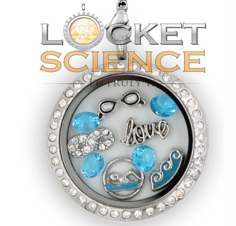 Swimming Floating Charm Locket