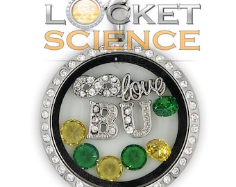Baylor Themed Charm Lockets