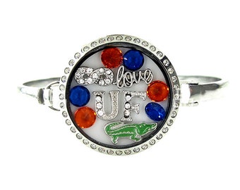 Florida Football Floating Locket Bracelet