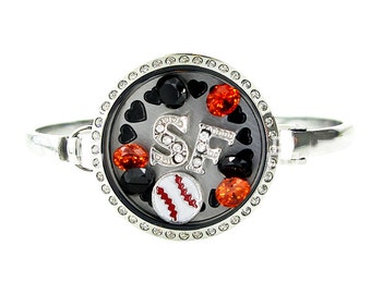 San Francisco Baseball Baseball Floating Locket Bracelet