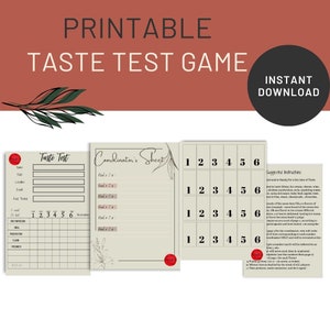 Digest Score Sheet.pdf PRINTABLE Food Tasting Score Sheet Instant Download Family - Etsy Australia