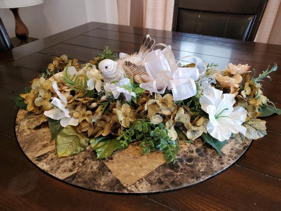 Tuscan Table Centerpiece-Table Top Tuscan Arrangement-Cottage | Etsy