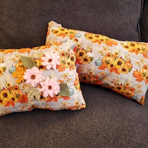 Autumn Accent Pillow Set-Fall Farmhouse Home Decor-Fall Thanksgiving Decorative Pillows-Chic Autumn Accent Pillows-Fall Living Room Decor
