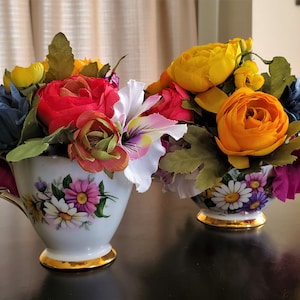 Tea Cup Flower Arrangement
