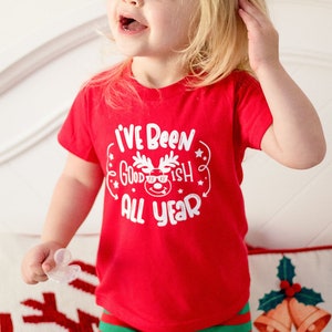 Funny Christmas, Funny Christmas Shirt, Funny Kids Shirts, Christmas Shirts for Kids, Reindeer, Kids Holiday Clothes, Cute Gifts for Kids Red (SS)