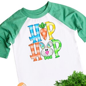 Camisa de conejito de Pascua Hip Hop para niños