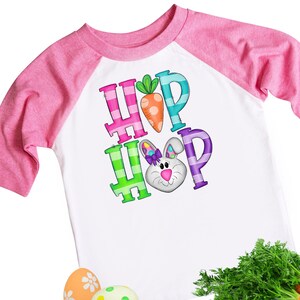 Camisa de conejito de Pascua Hip Hop para niñas