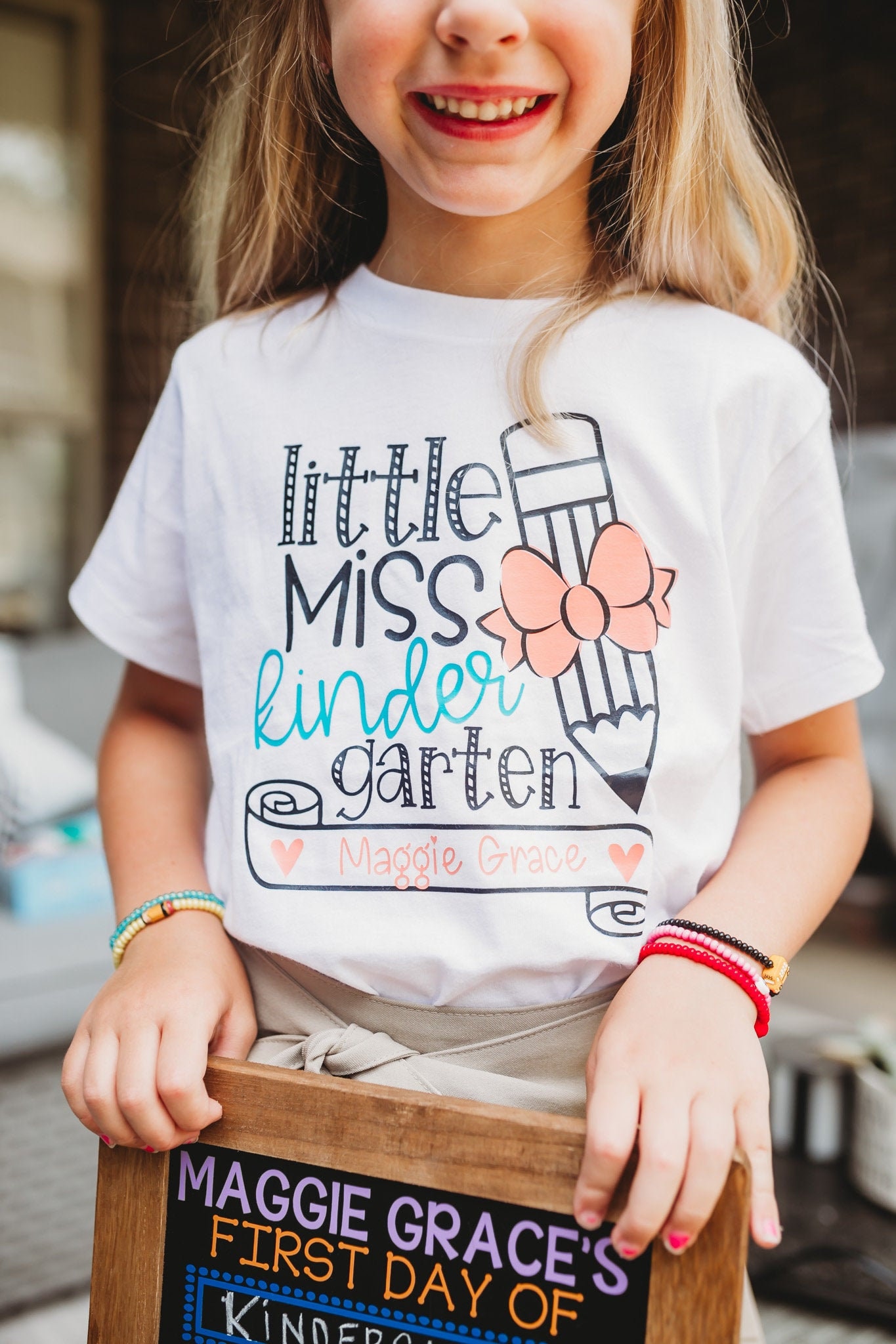 Little Miss Kindergarten Tshirt Kids Girls Back To School Little Miss Kindergarten Tshirt Kids Girls Back To School