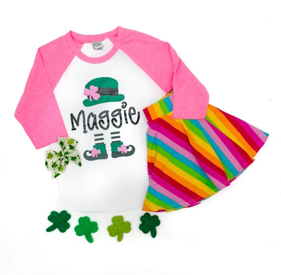 Green Sequin Shamrock Skirt Set | Girls' St. Patrick's Day Clothing – Sparkle In Pink - Foto 5