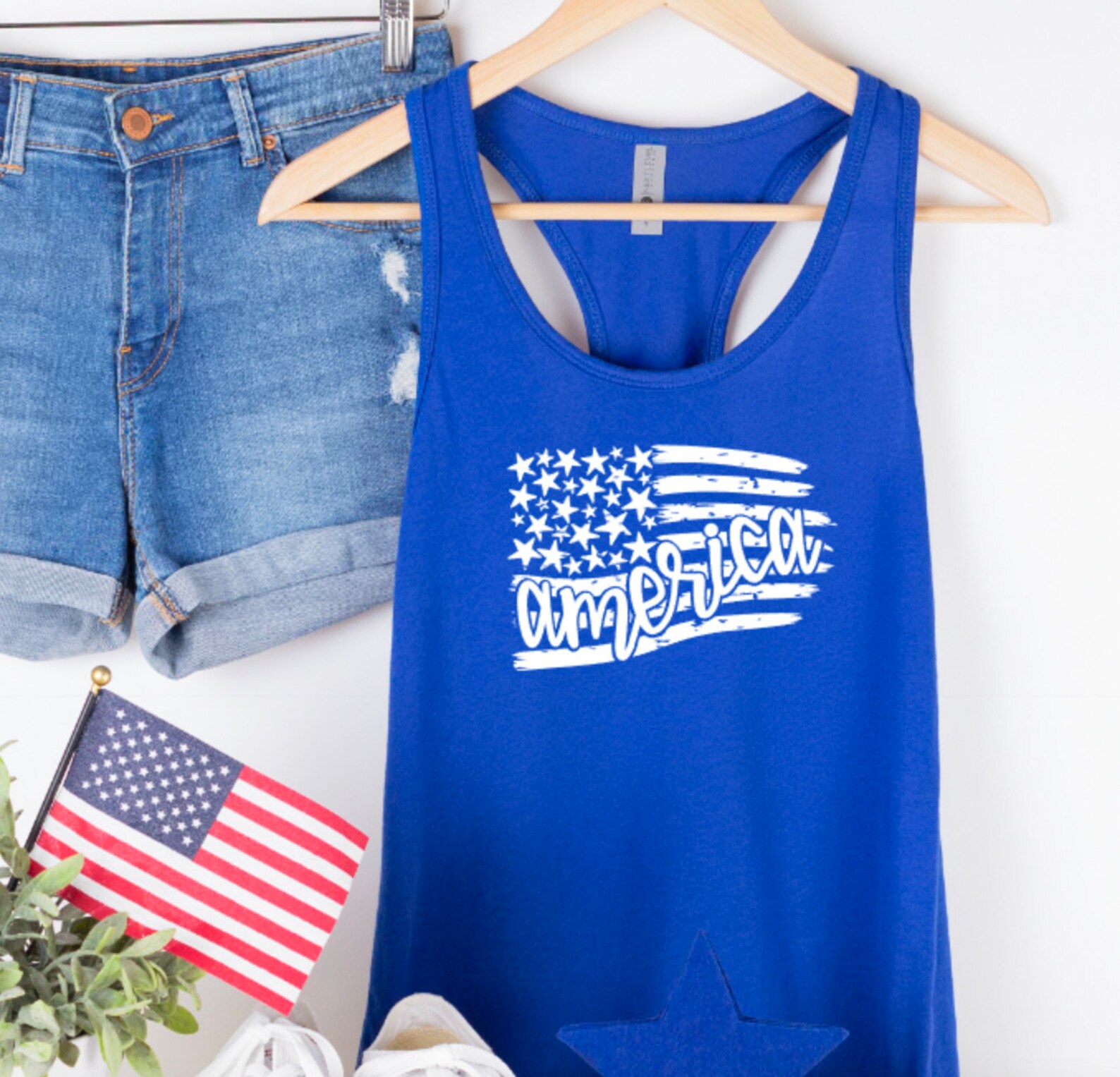 Womens Patriotic Tank Womens Fourth of July Tanks Womens 4th - Etsy