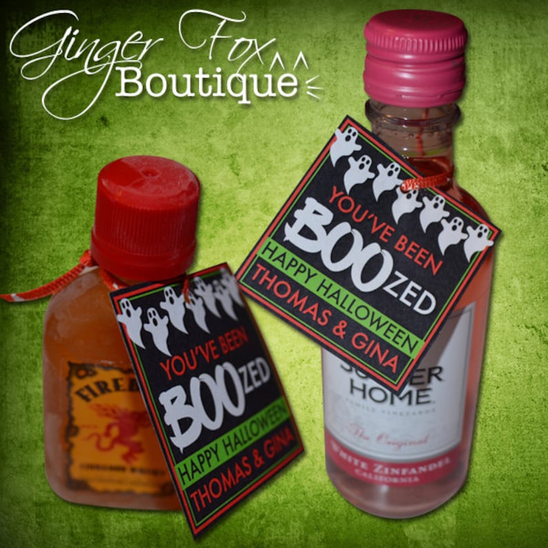 You&rsquo;ve Been Boozed Printable Halloween Tag - Etsy