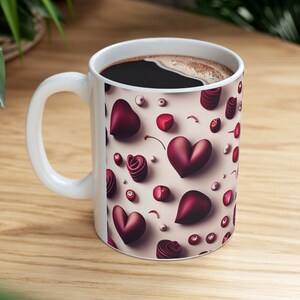 Heart Ceramic Mug Love gift, I Love You Mug Matching Couple Coffee Mug Gift, Engagement Mug His and Her Gifts, Fiance Gifts Anniversary Gift