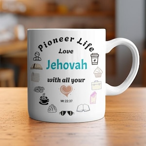JW Gifts Coffee Mug Pioneer Life Mug JW pioneer gifts for elders baptism gift jw gifts for sisters pioneer school Jehovah witness gifts SKE