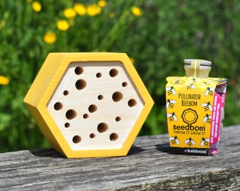 Bee House Gift Set | Gift Set Gardeners | Bee Hotel | Gardening Gift | Vegan Gift | Garden Gift | Housewarming | Secret Santa | Gardening