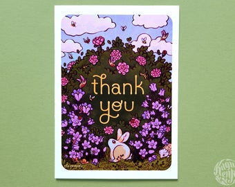 Thank You Greeting Card with Envelope | 5"x7" Card for Expressing Appreciation and Gratitude