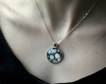 Rows of Tulips Pendant Necklace | Illustrated Floral Jewelry for Everyday Wear