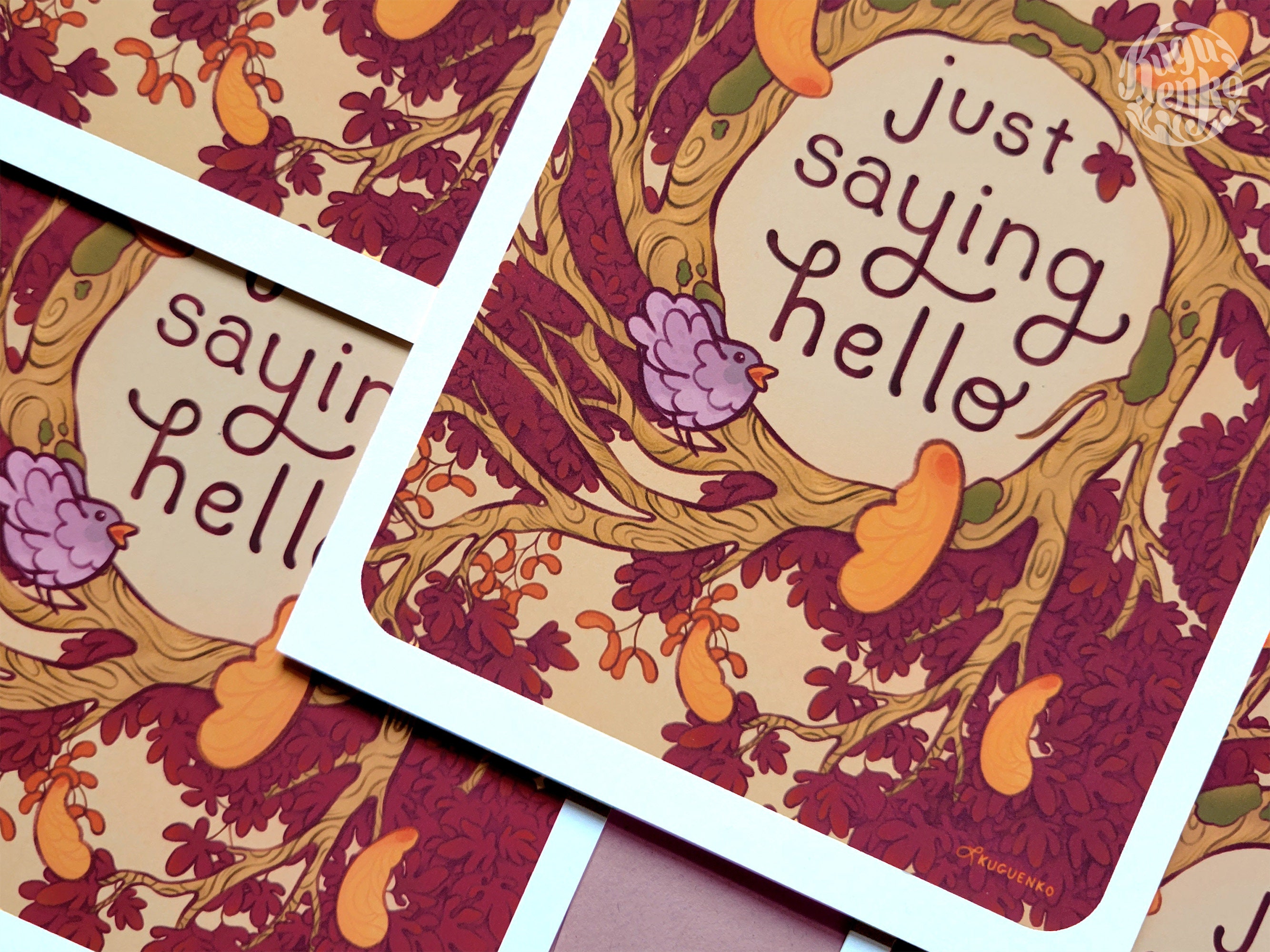 Just Saying Hello Greeting Card 5x7 Card for Everyday Greetings - Etsy