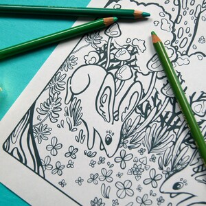 Printable Nature Coloring Pages Set of 3 All Proceeds to | Etsy