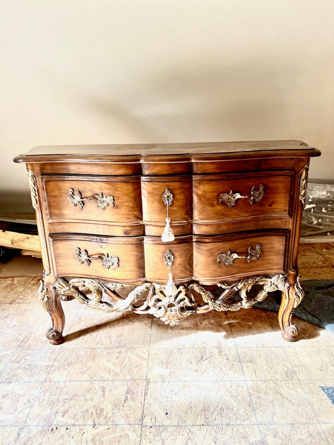 Stunning VINTAGE French BOMBAY Chest Accent Side TABLE Etsy